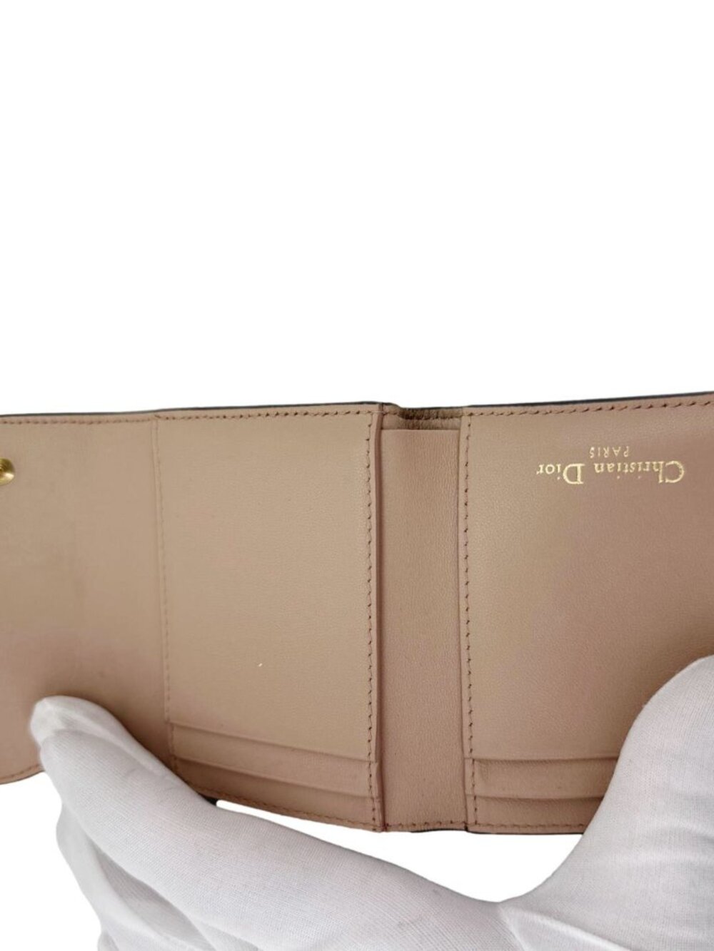 Christian Dior  Saddle Lotus Leather Wallet Tan - Picture 9 of 12